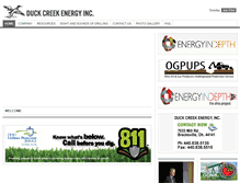 Tablet Screenshot of duckcreekenergy.com